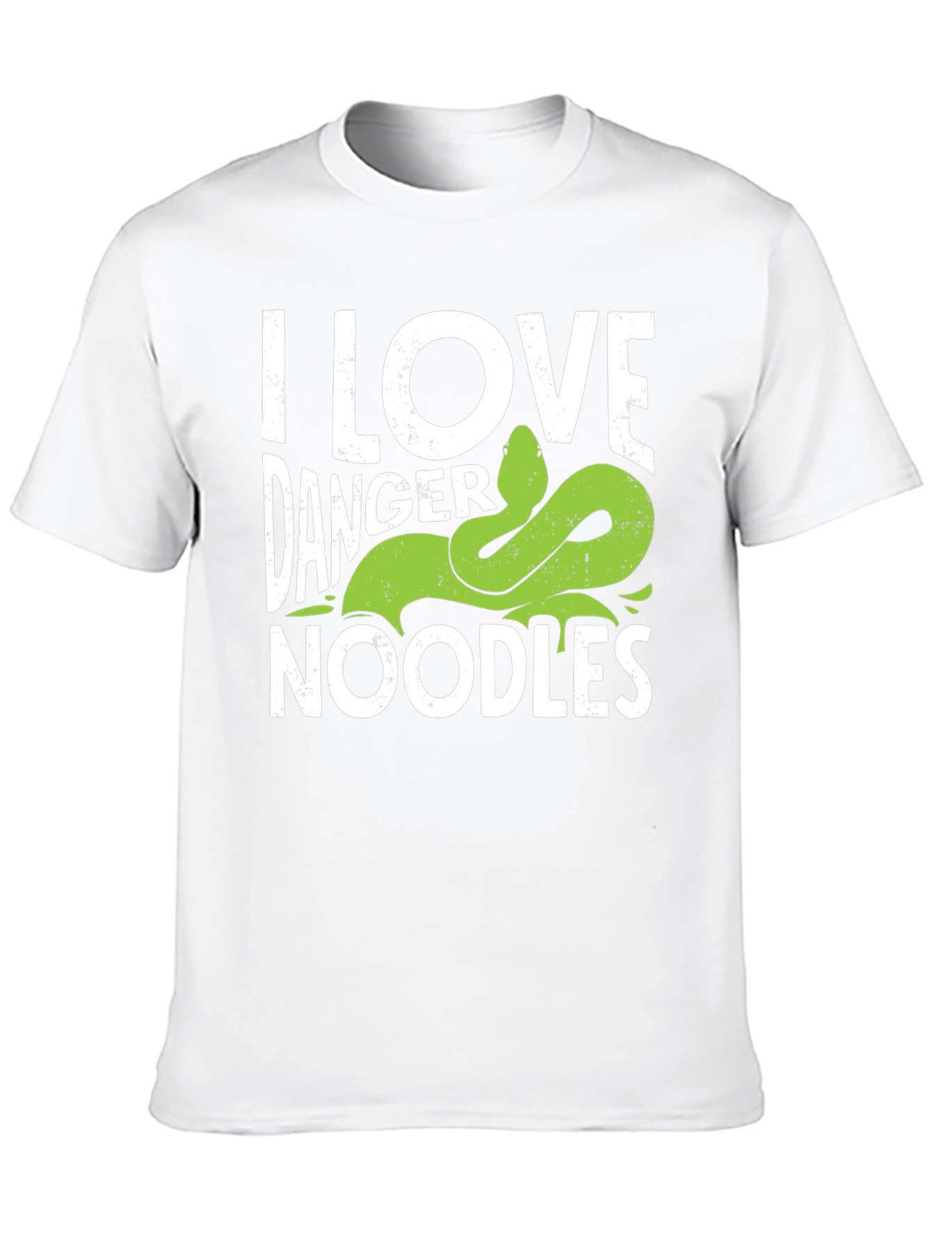 I Love Danger Noodles Snake Graphic T-Shirt