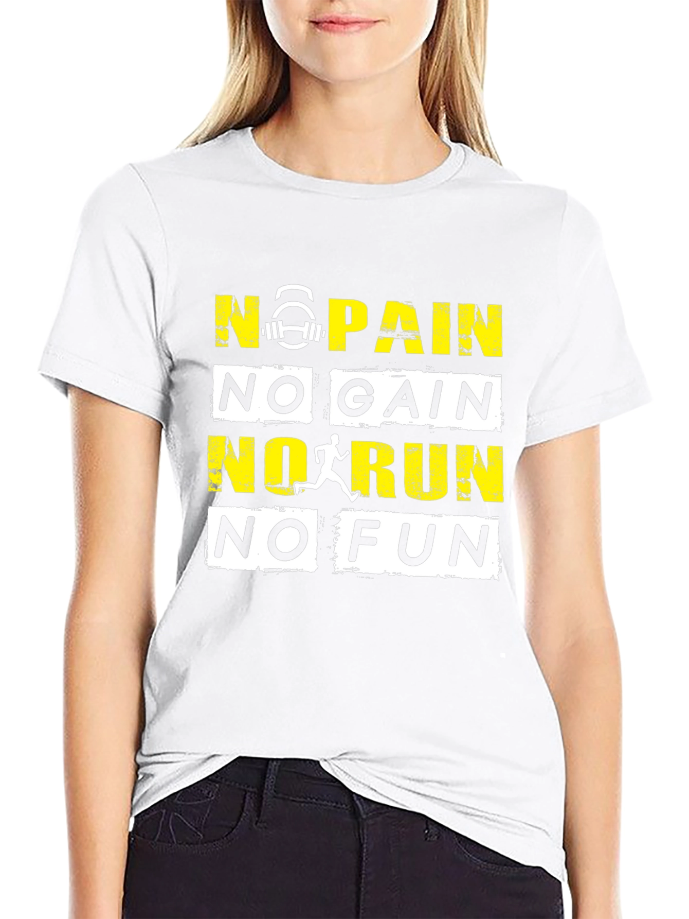 Motivational Workout T-Shirt - No Pain No Gain