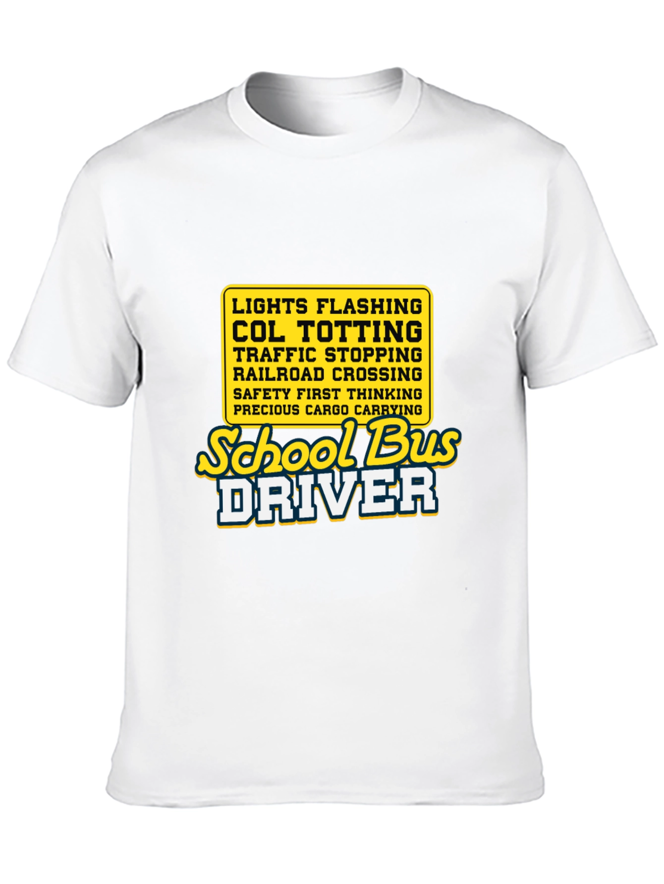 School Bus Driver Tee - Lights Flashing Humor