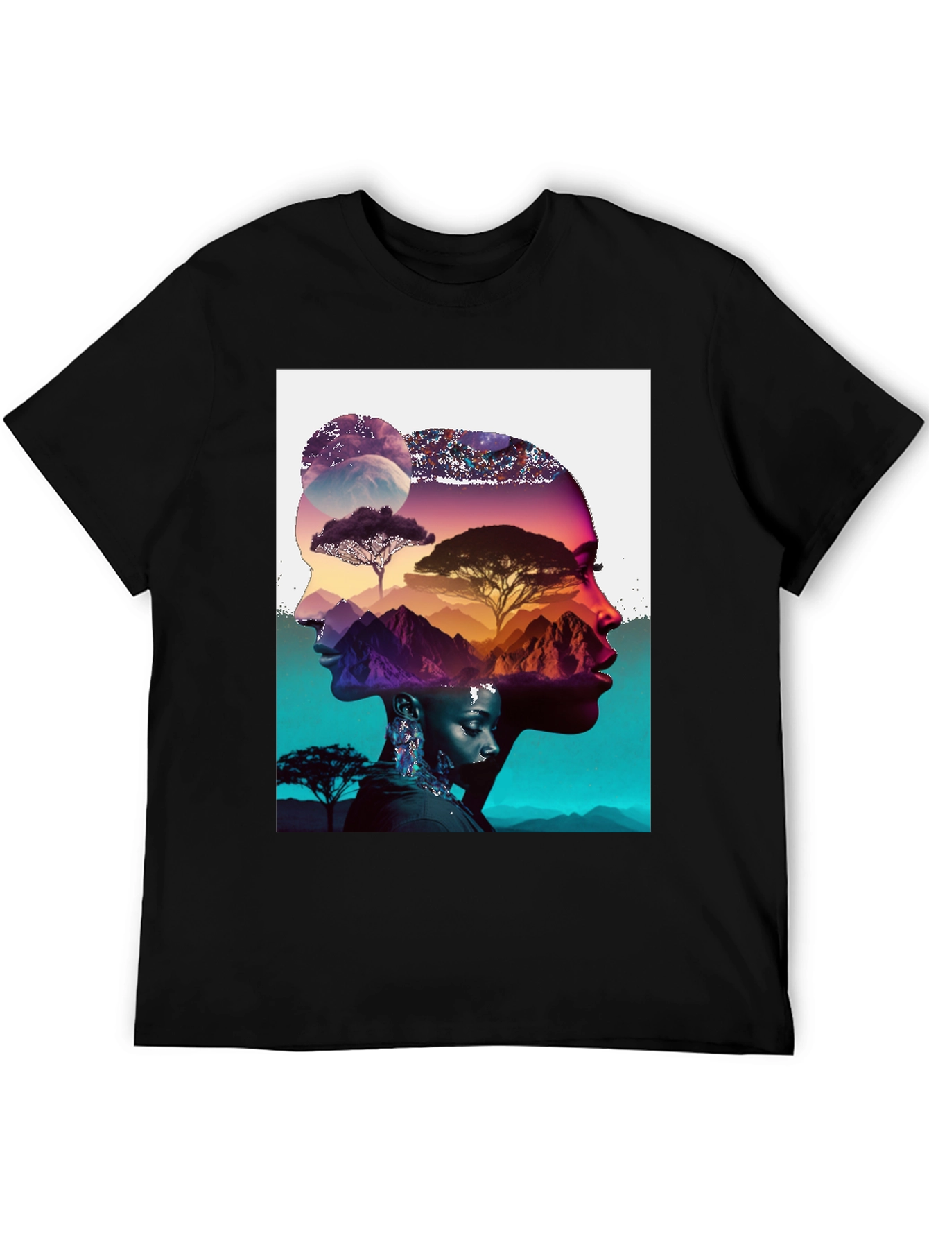 Artistic Graphic Print T-Shirt