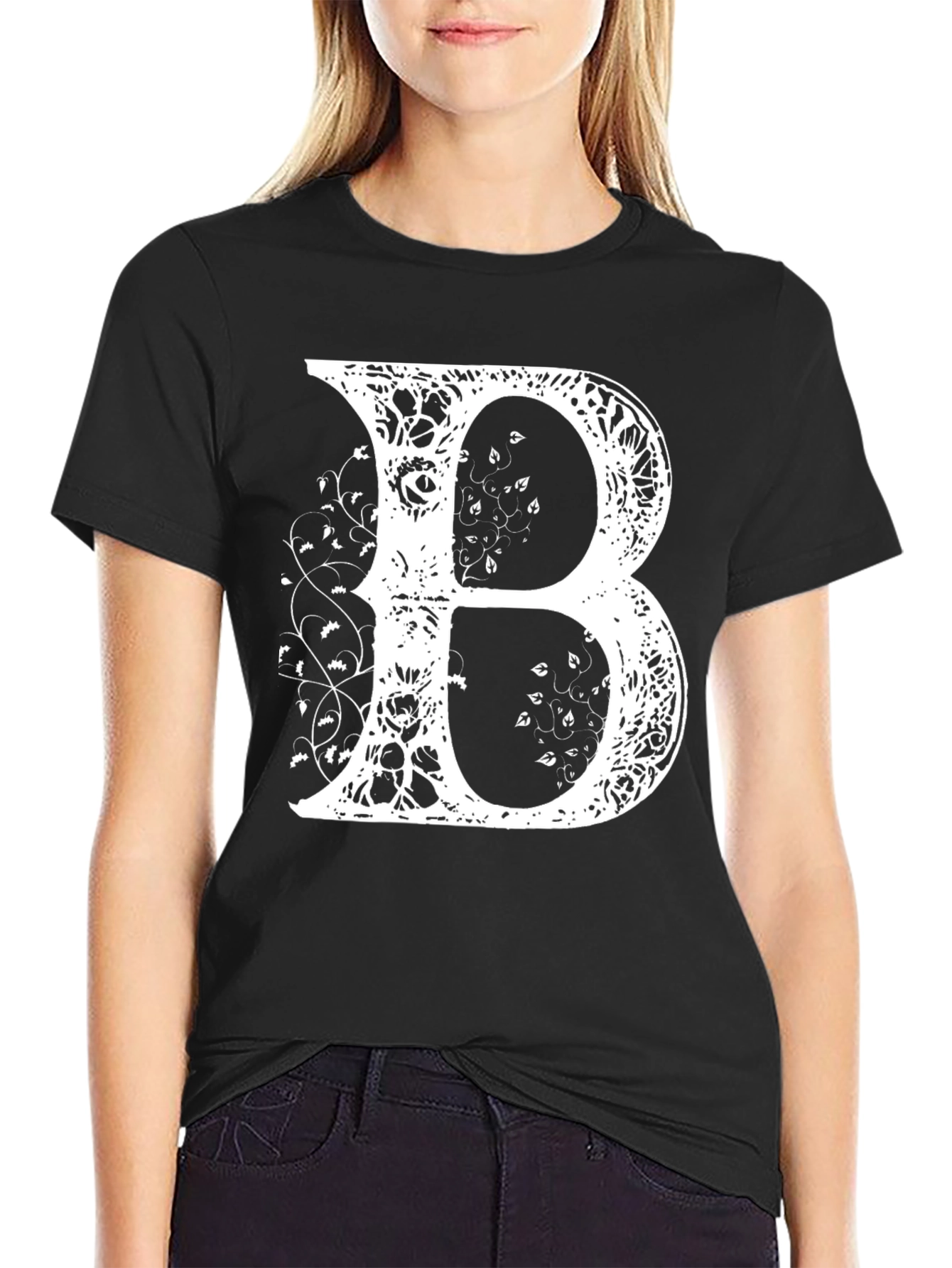Letter B Graphic Tee - Unique Design