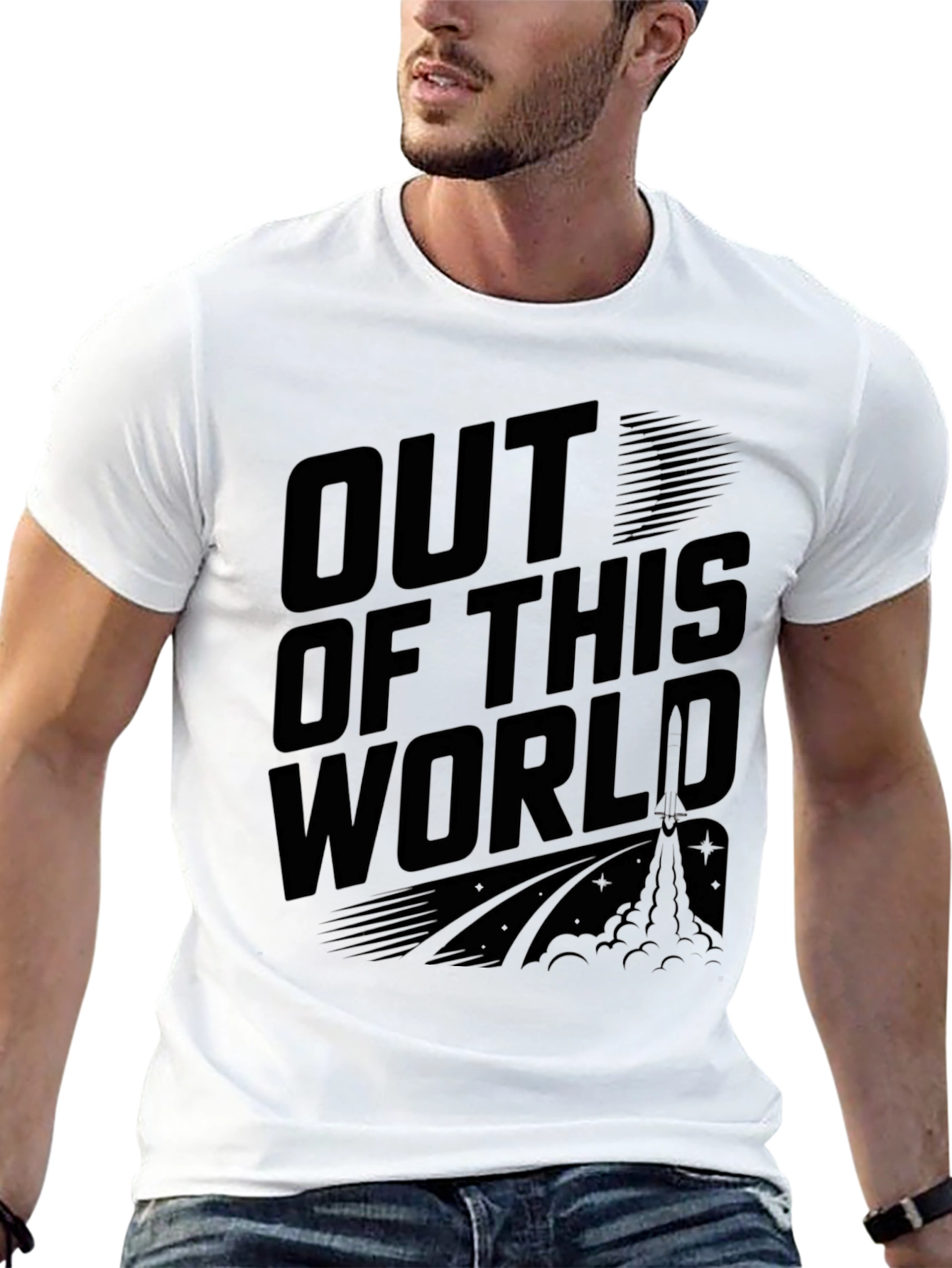 Out of This World Black Graphic Tee
