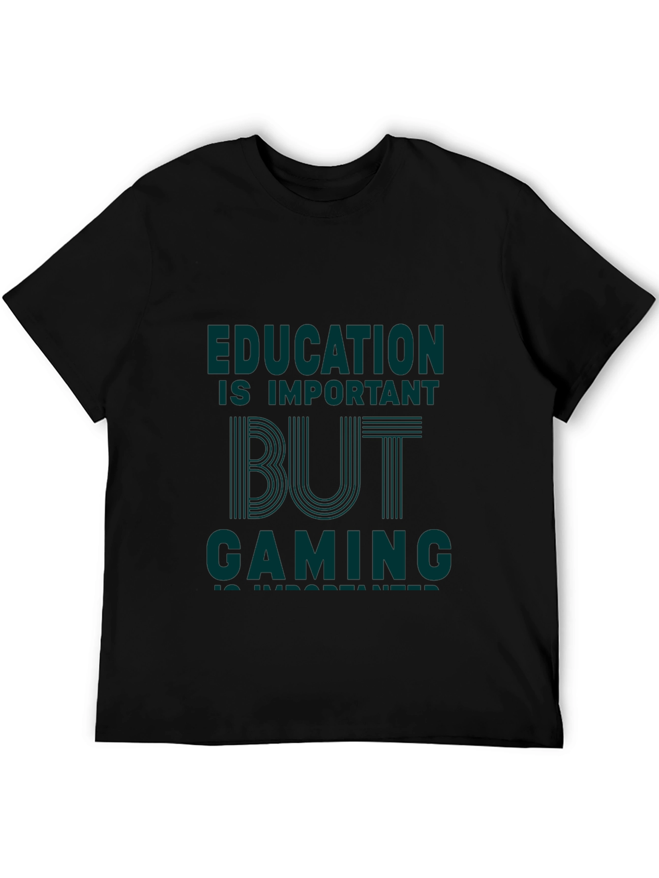 Gaming is Important Mens Black Graphic Tee
