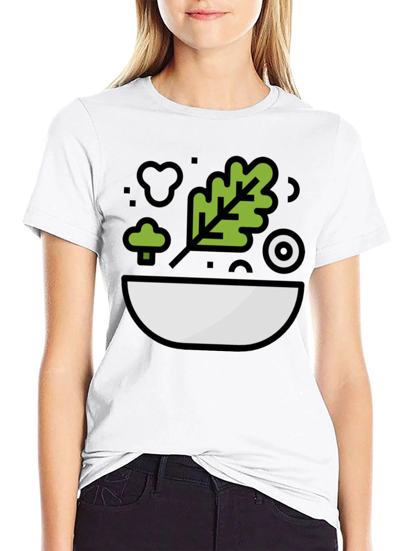 Salad Bowl Graphic Tee - Healthy Lifestyle Fashion