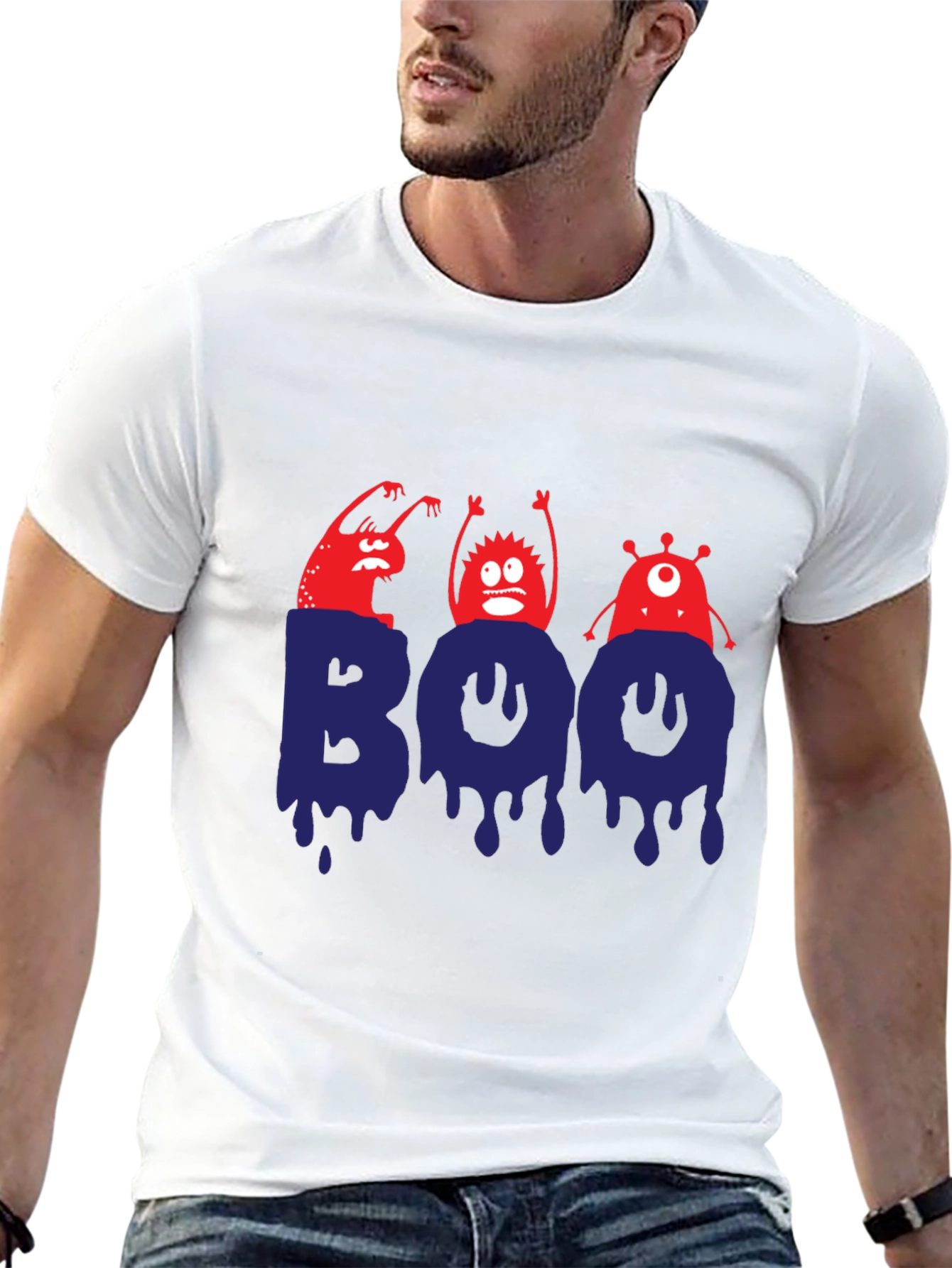 Spooky Boo Monster Halloween T-Shirt