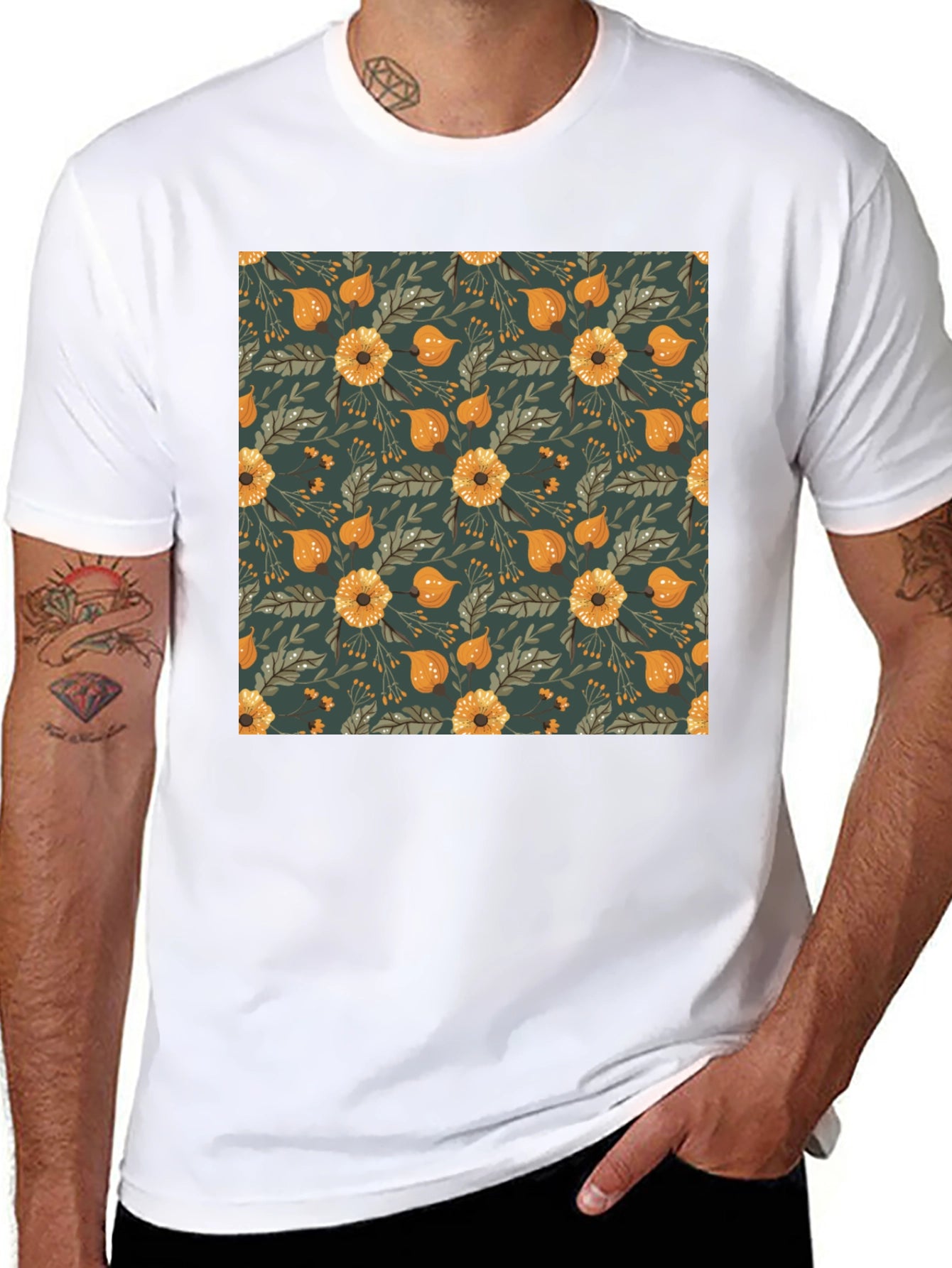 Floral Patterned T-Shirt