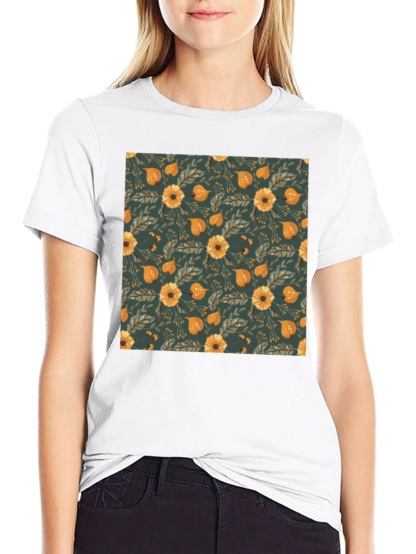 Floral Patterned T-Shirt