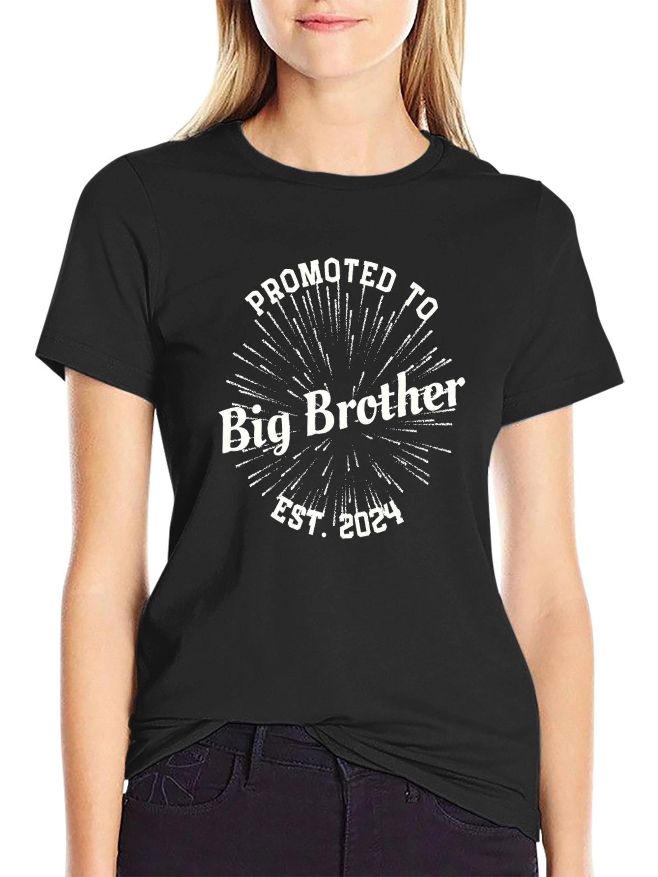Promoted to Big Brother 2024 Black T-Shirt