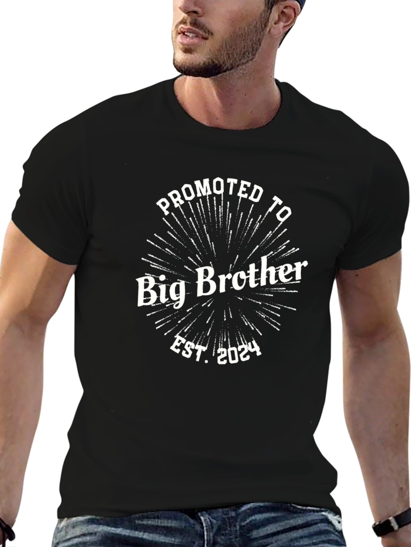 Promoted to Big Brother 2024 Black T-Shirt