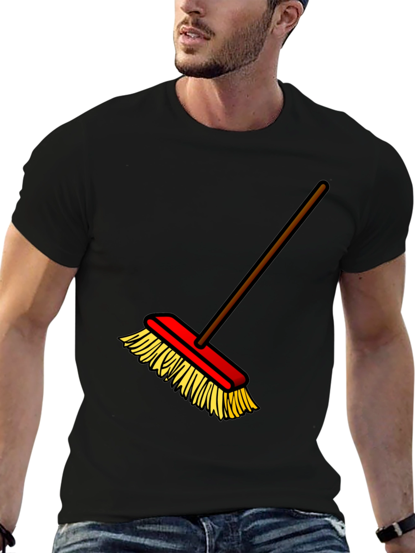 Broom Graphic T-Shirt - Clean Style