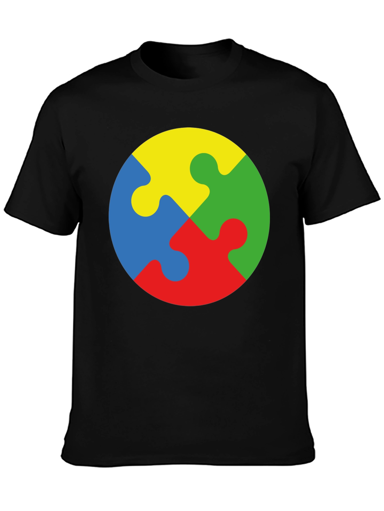 Autism Awareness Puzzle Piece Graphic T-Shirt