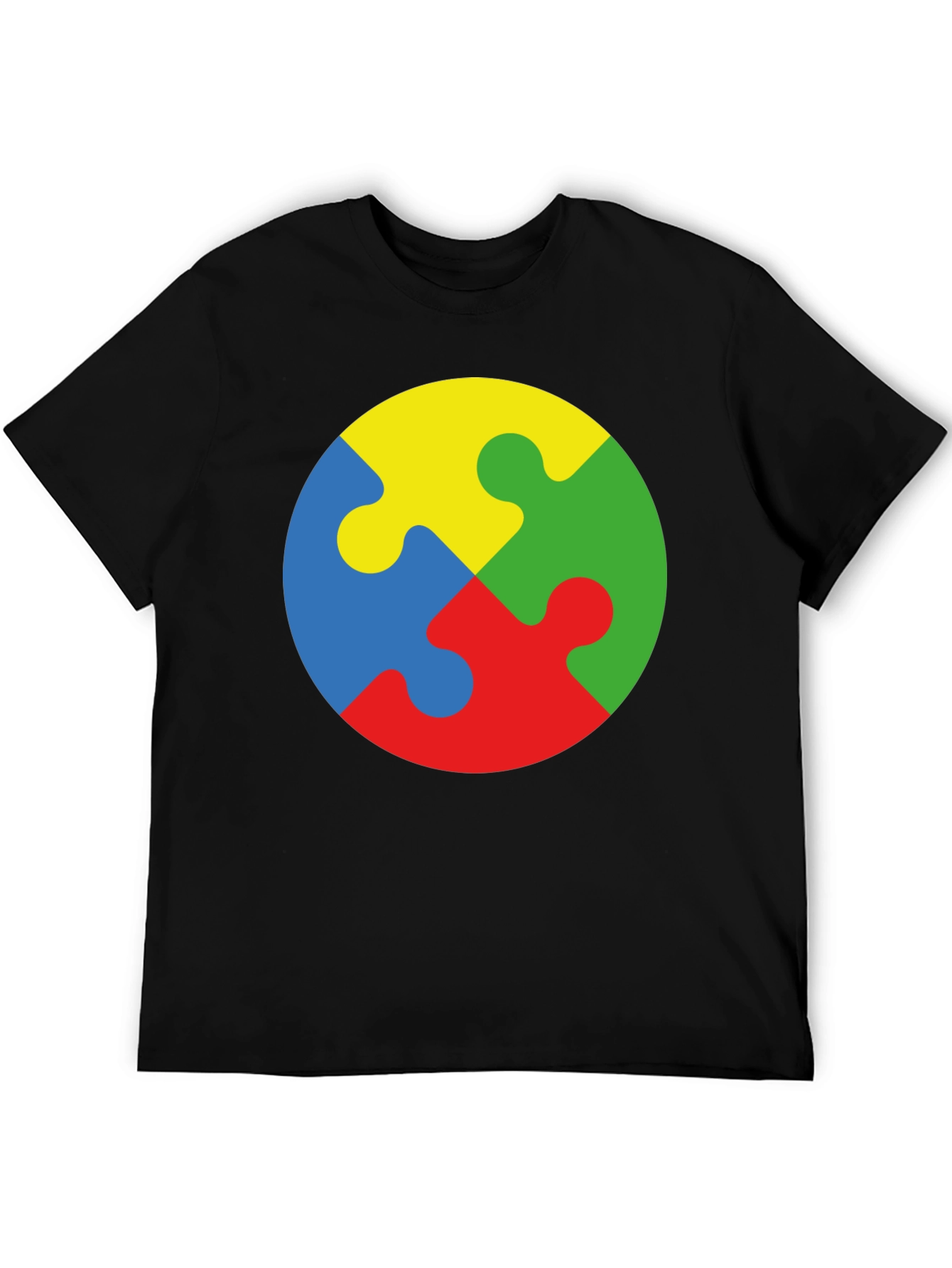 Autism Awareness Puzzle Piece Graphic T-Shirt