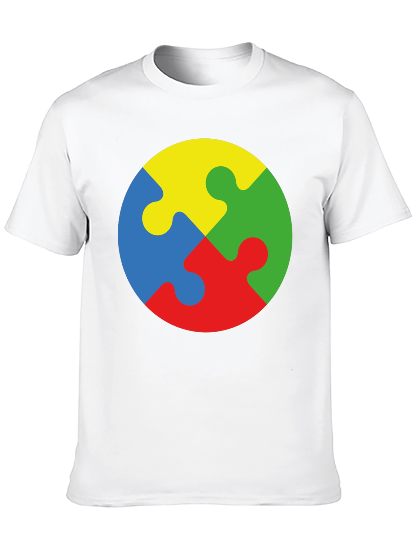 Autism Awareness Puzzle Piece Graphic T-Shirt