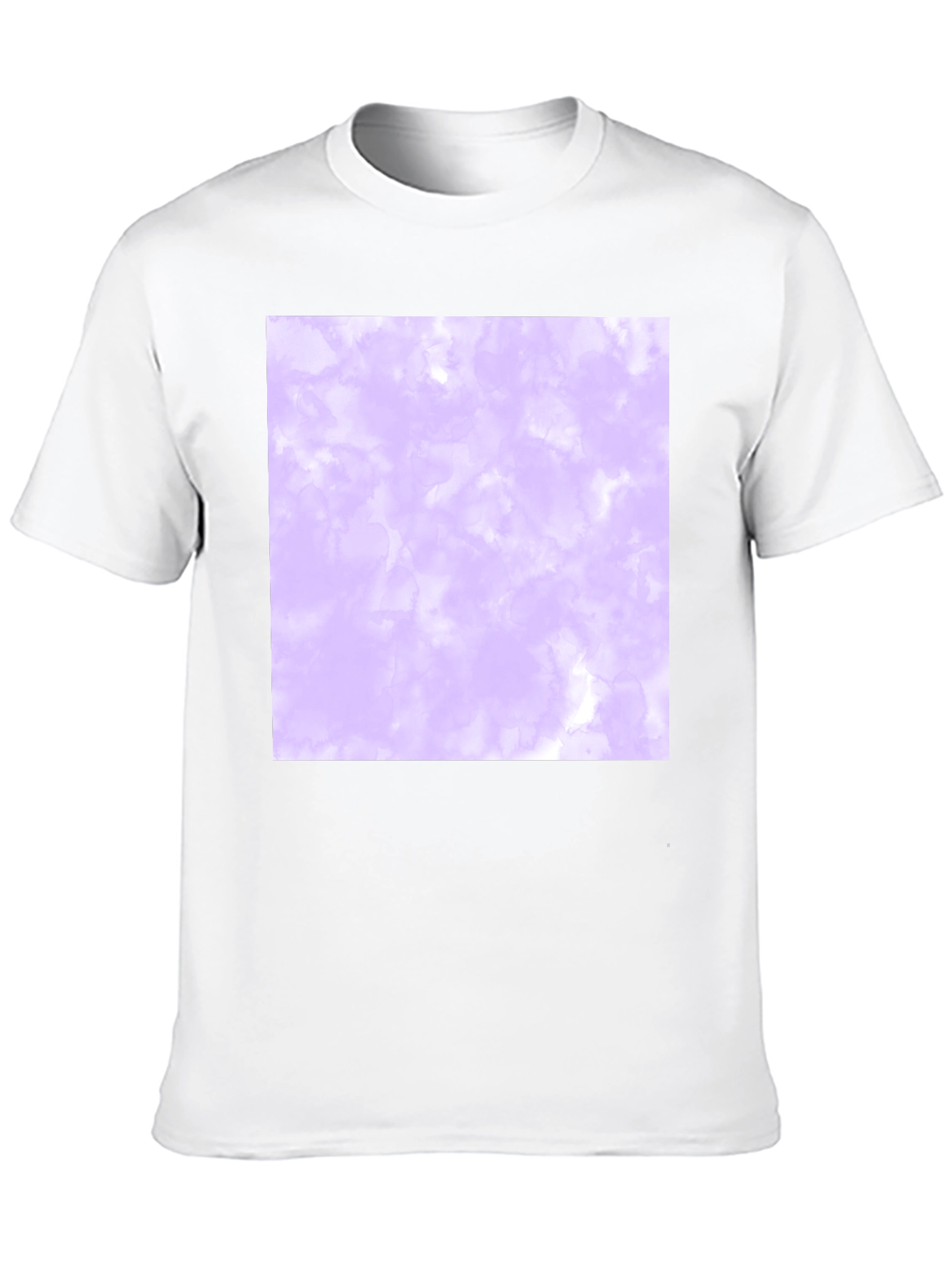 Mens Black T-Shirt with Abstract Purple Design