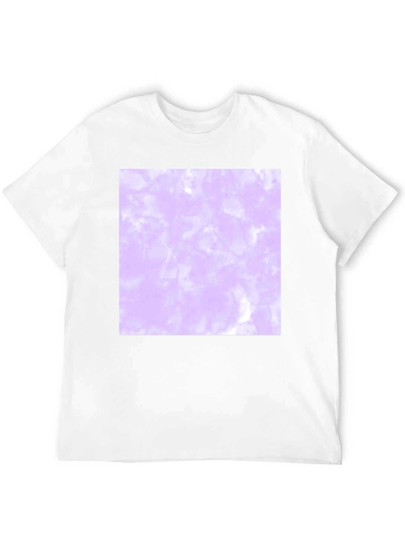 Mens Black T-Shirt with Abstract Purple Design