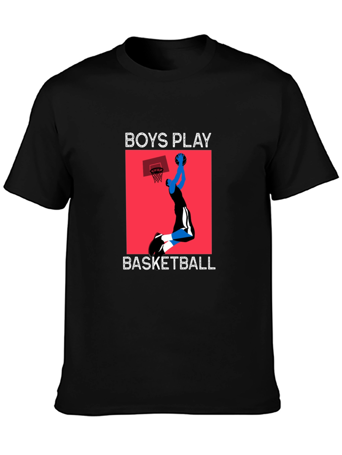Boys Play Basketball Graphic T-Shirt