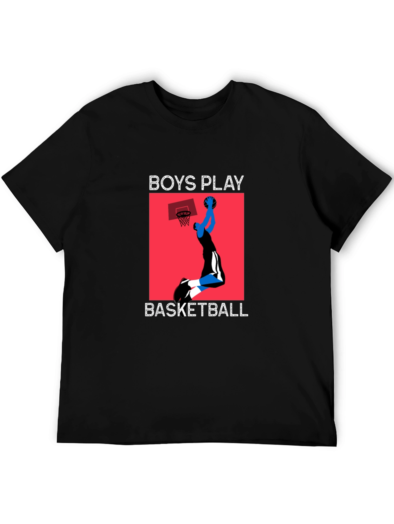Boys Play Basketball Graphic T-Shirt