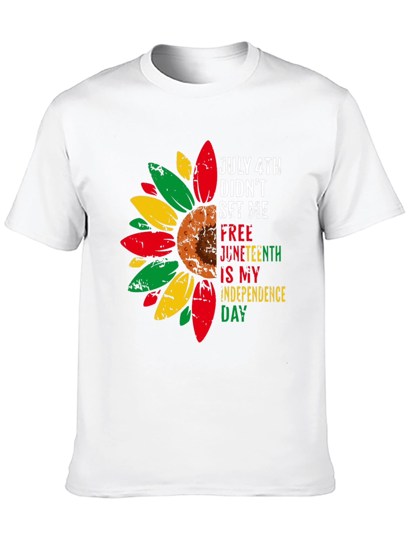 Juneteenth Independence Day Sunflower Tee