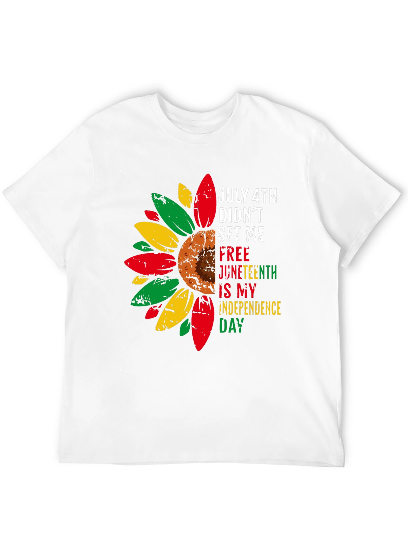 Juneteenth Independence Day Sunflower Tee