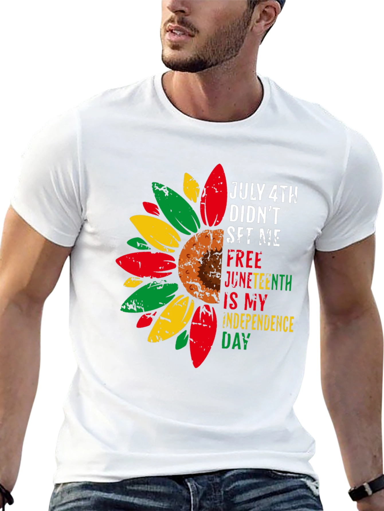 Juneteenth Independence Day Sunflower Tee