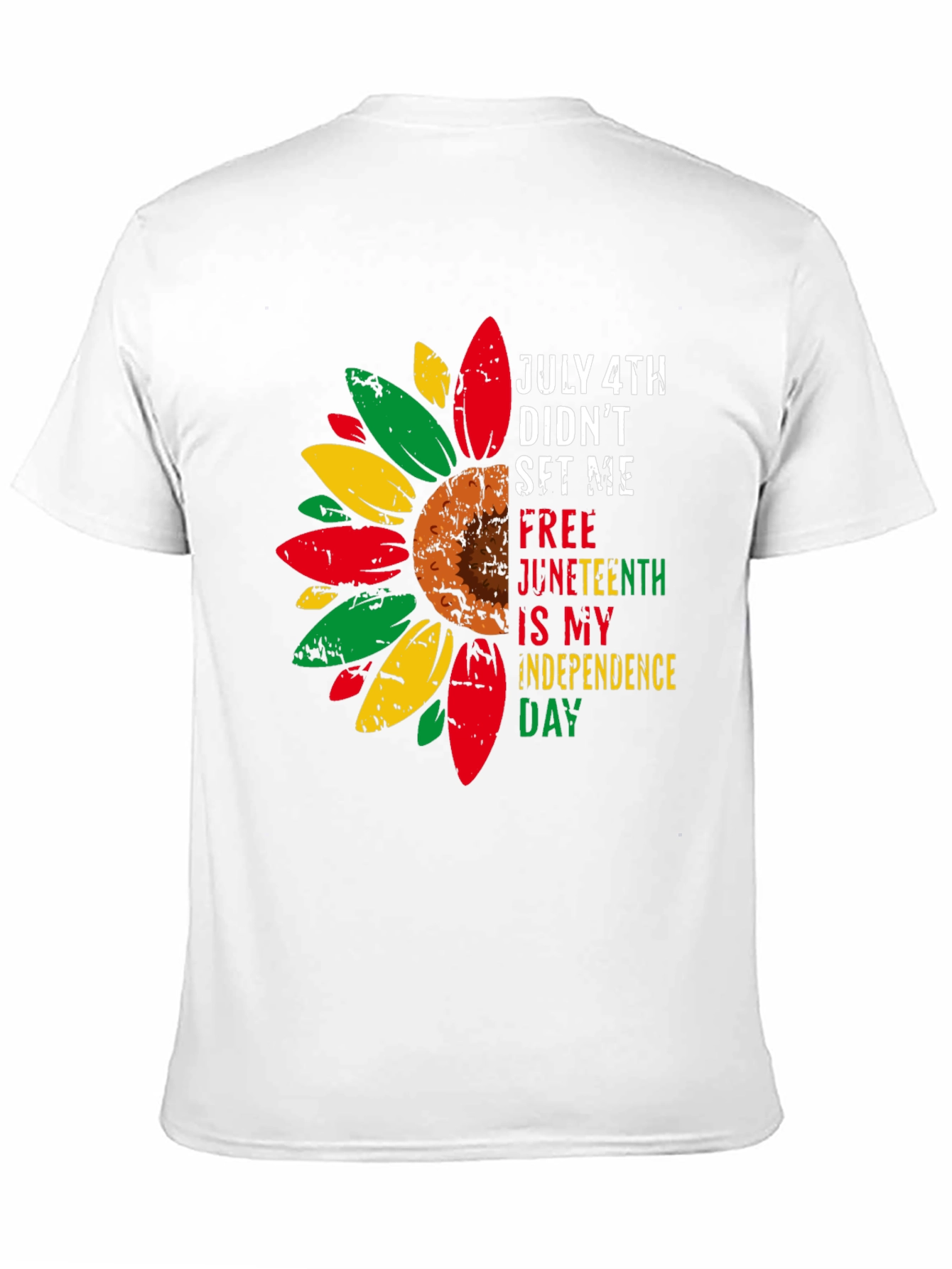 Juneteenth Independence Day Sunflower Tee
