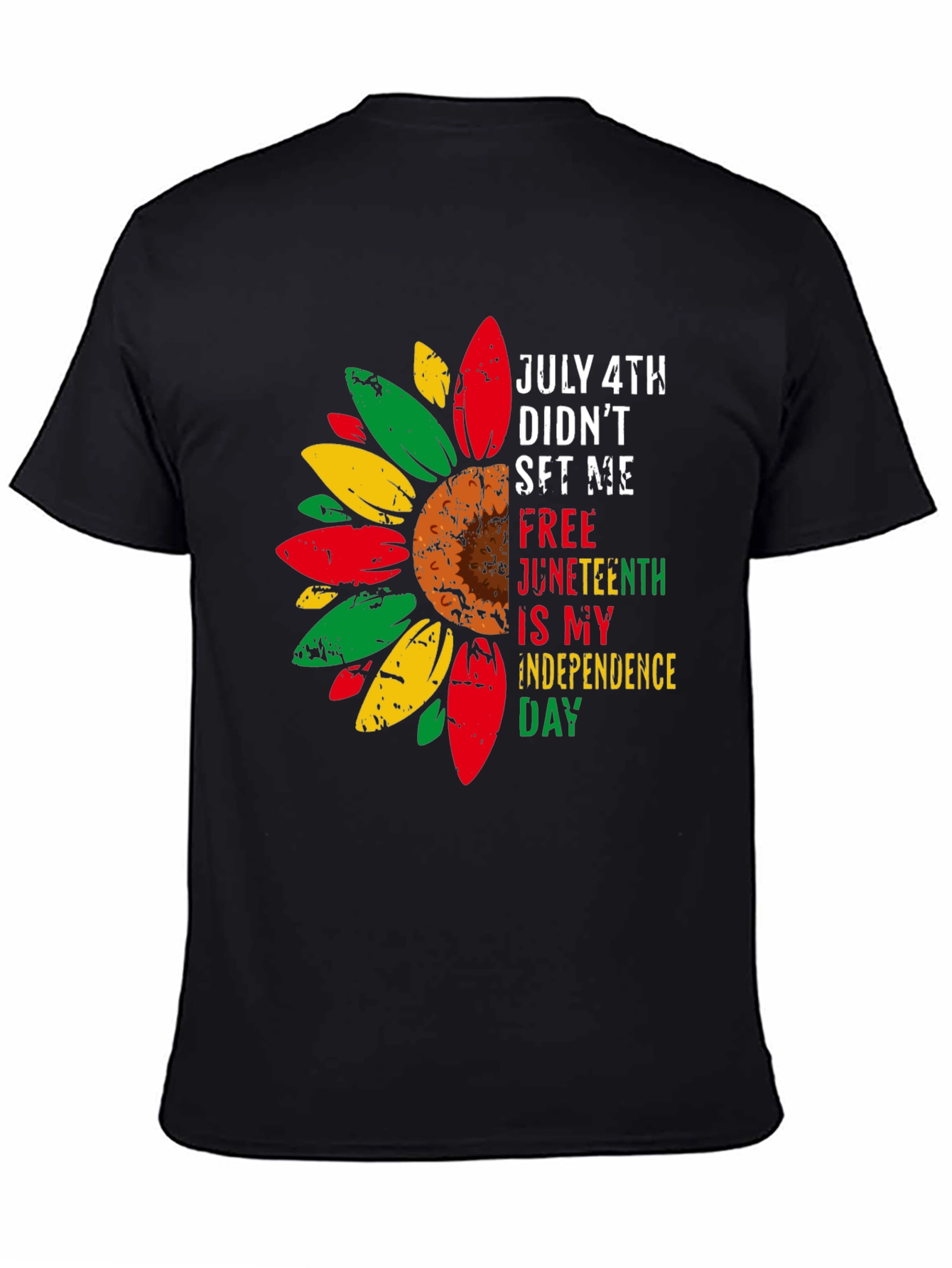Juneteenth Independence Day Sunflower Tee