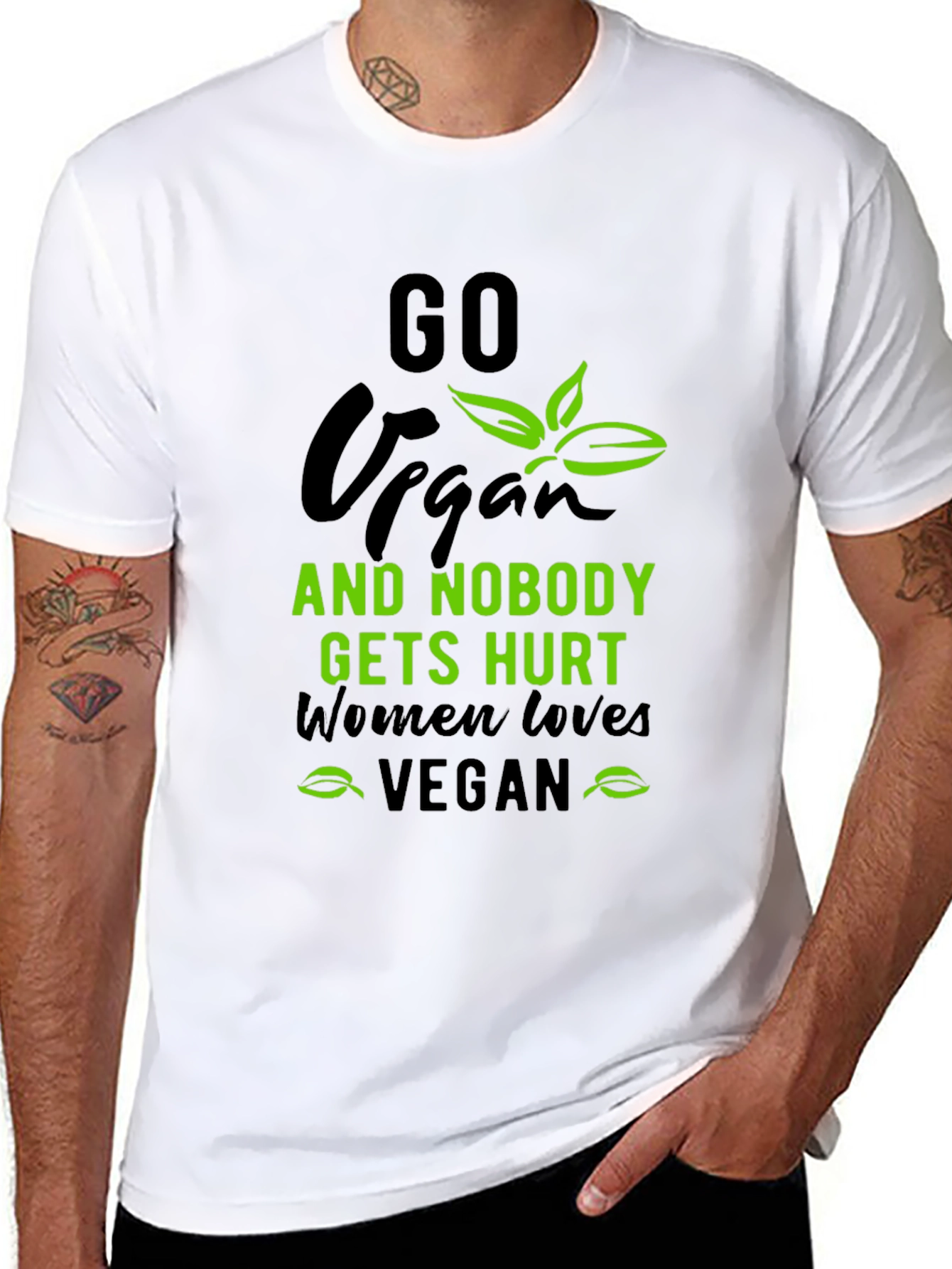 Go Vegan T-Shirt - Animal Lover Tee