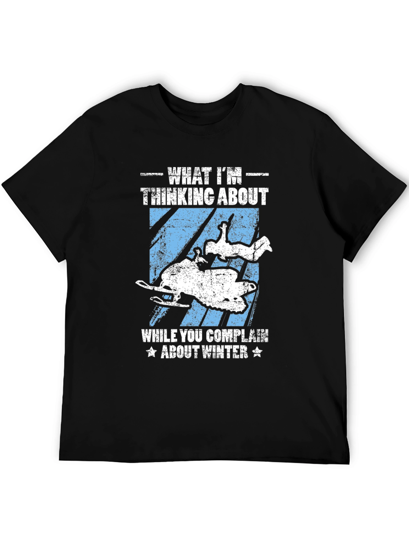 Winter Snowmobile T-Shirt - What Im Thinking About