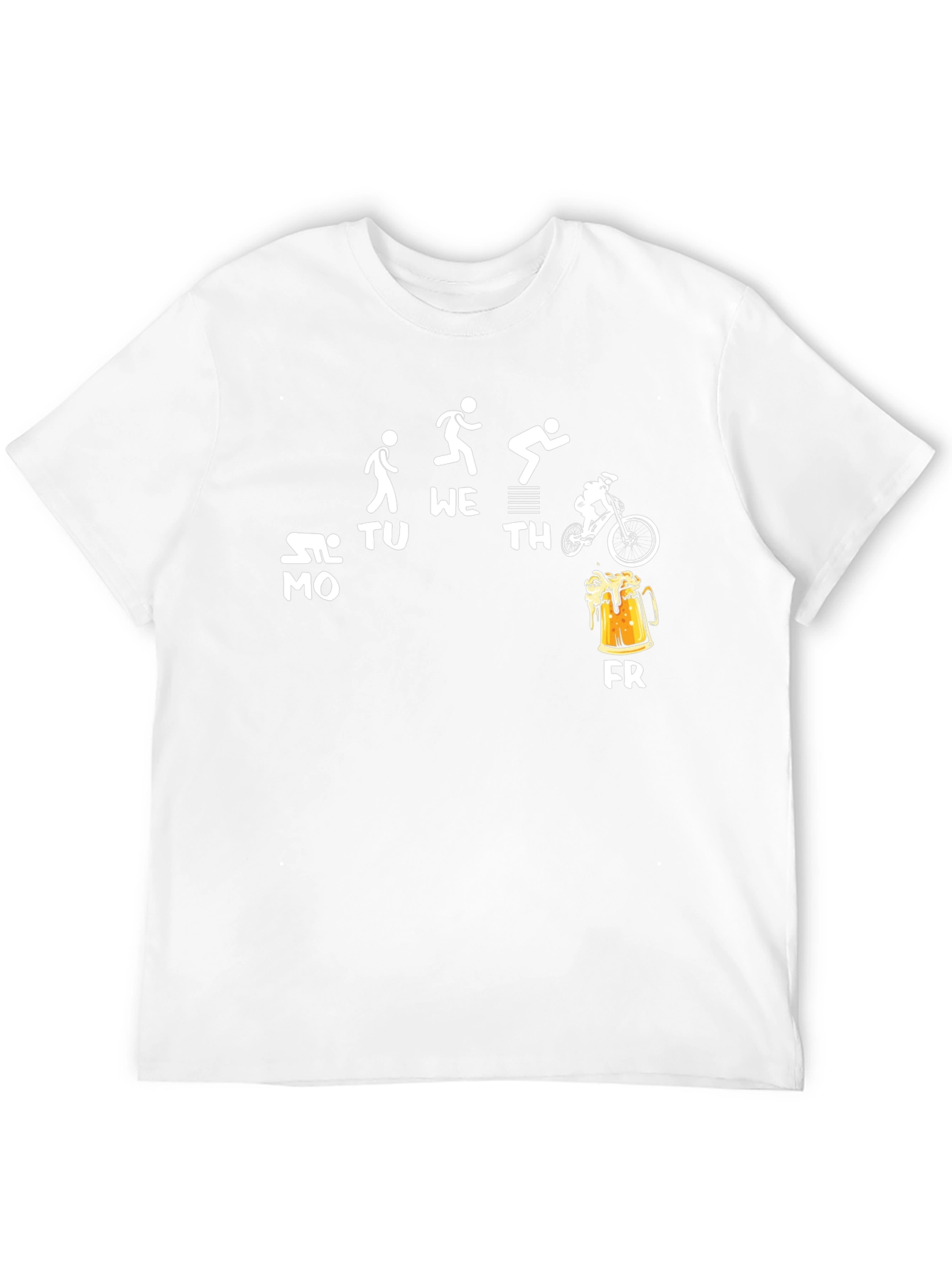 Humorous Weekday Activity Mens T-Shirt