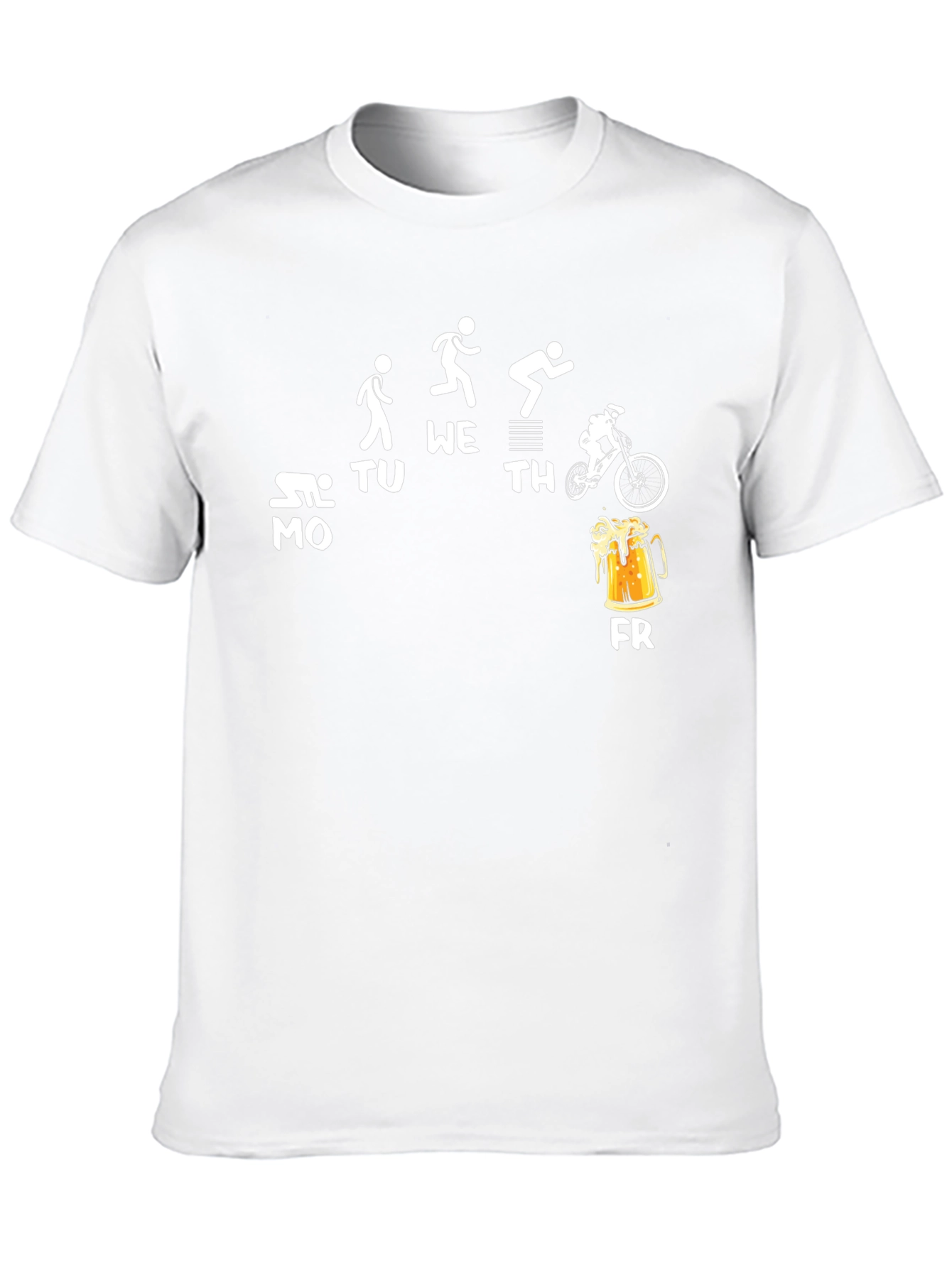Humorous Weekday Activity Mens T-Shirt