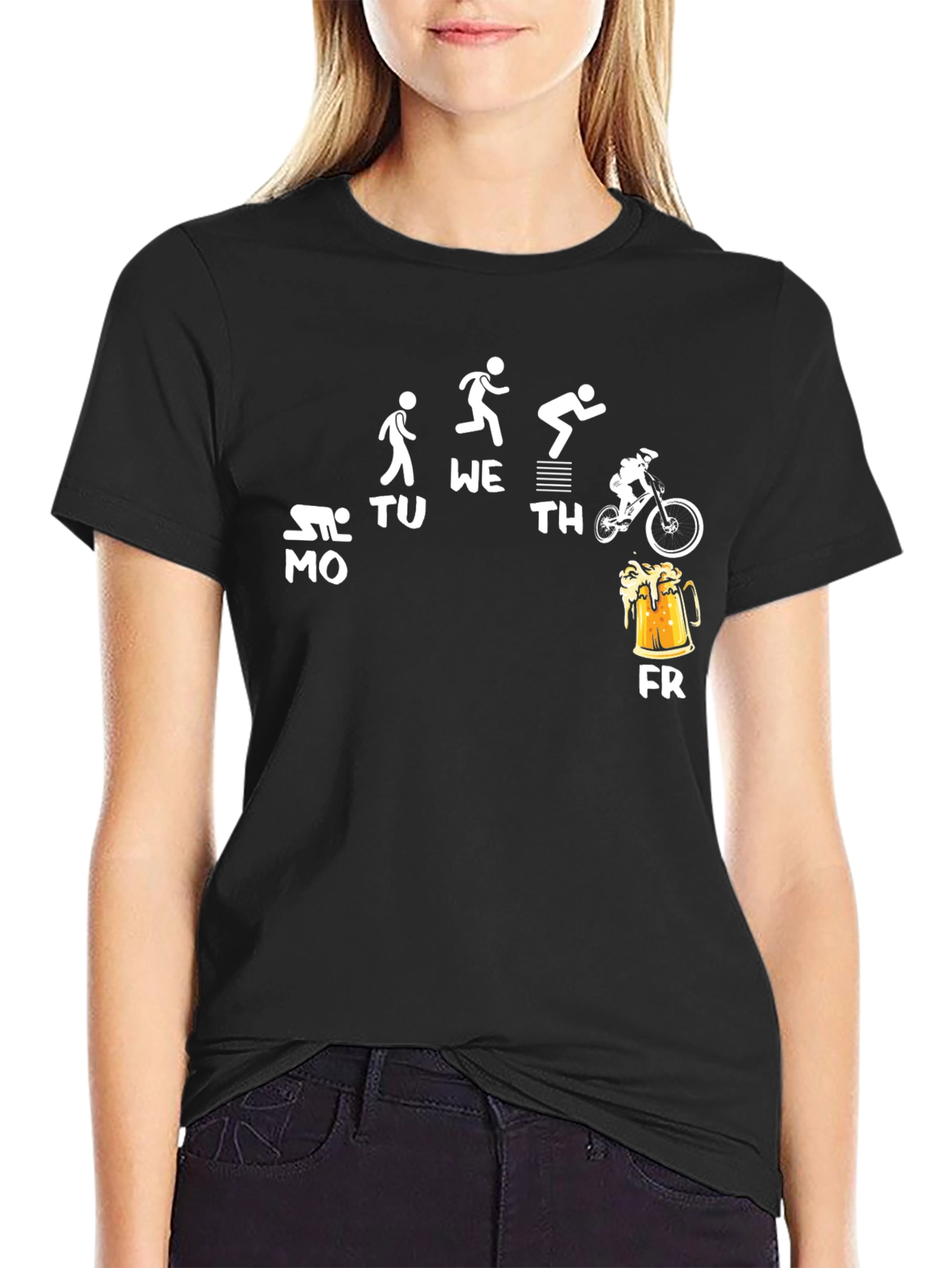 Humorous Weekday Activity Mens T-Shirt