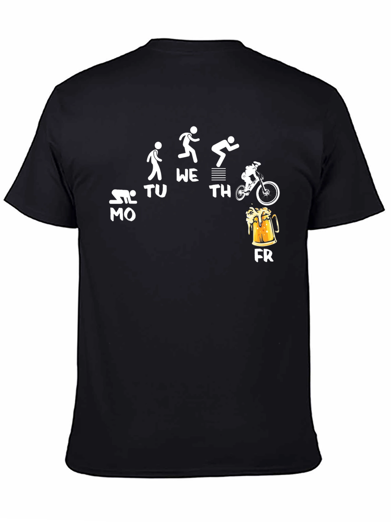 Humorous Weekday Activity Mens T-Shirt