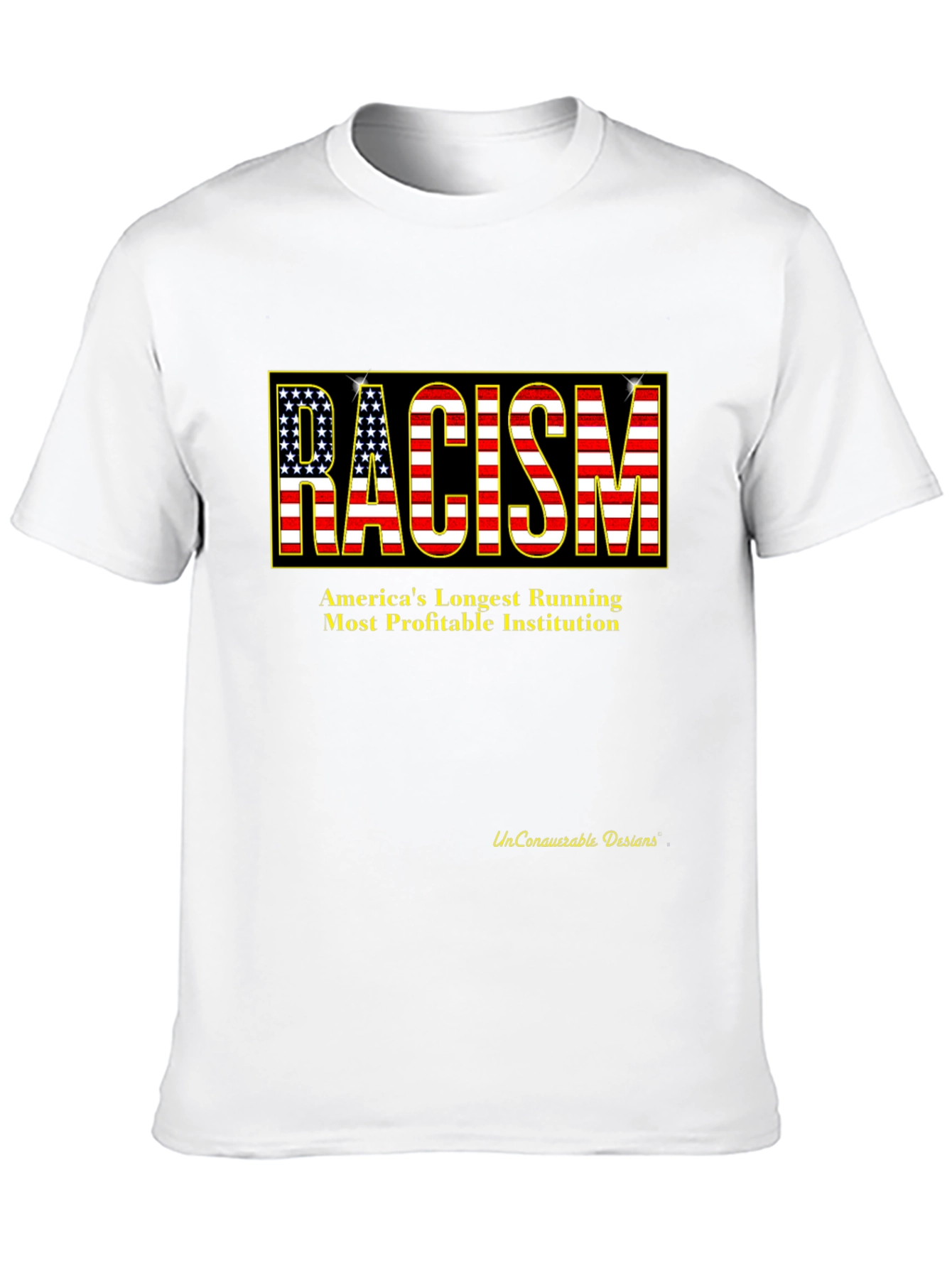Racism USA Flag Graphic T-Shirt