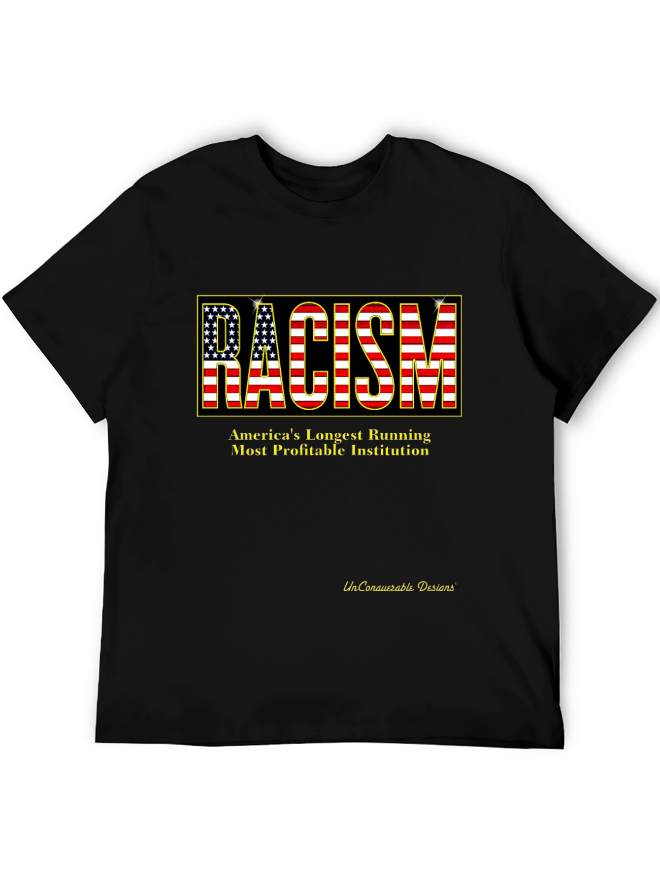Racism USA Flag Graphic T-Shirt
