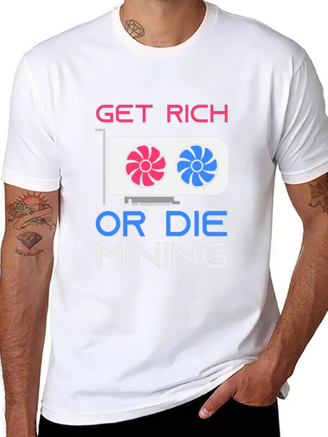 Get Rich Mining Graphic T-Shirt