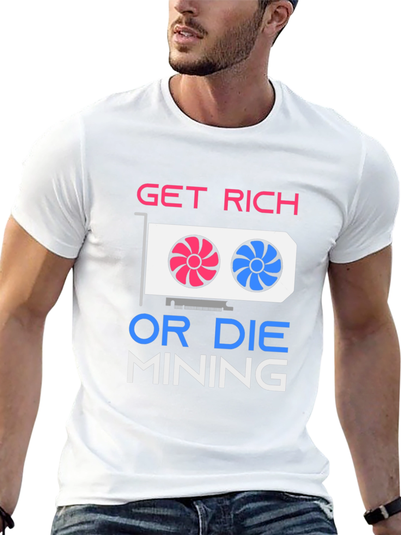 Get Rich Mining Graphic T-Shirt