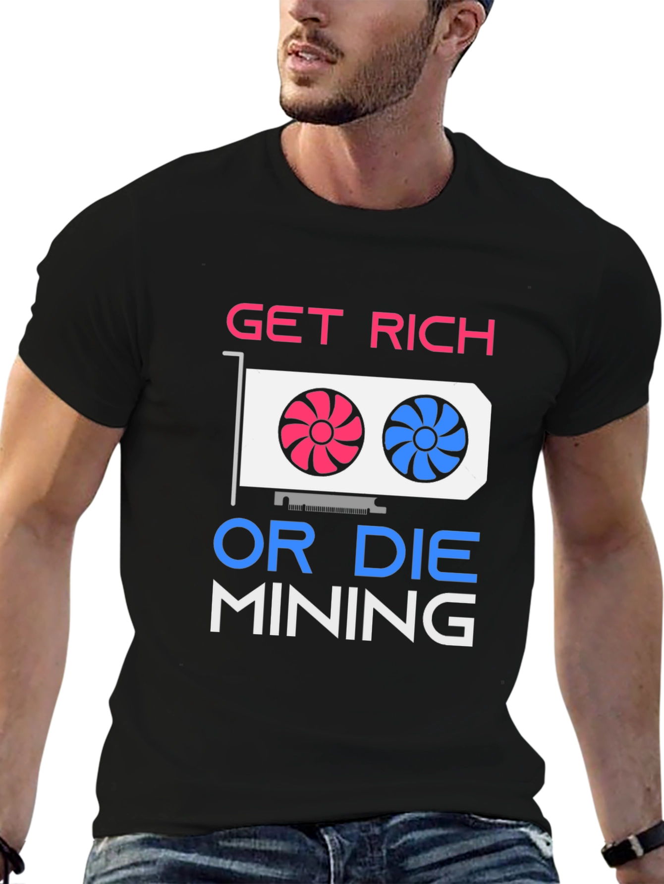 Get Rich Mining Graphic T-Shirt