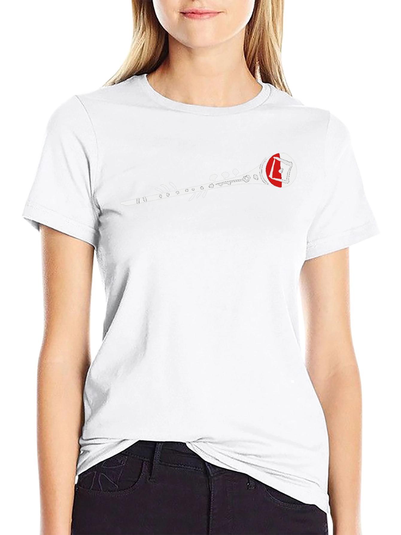 Clarinet Graphic Tee - Cool Music Lover Shirt