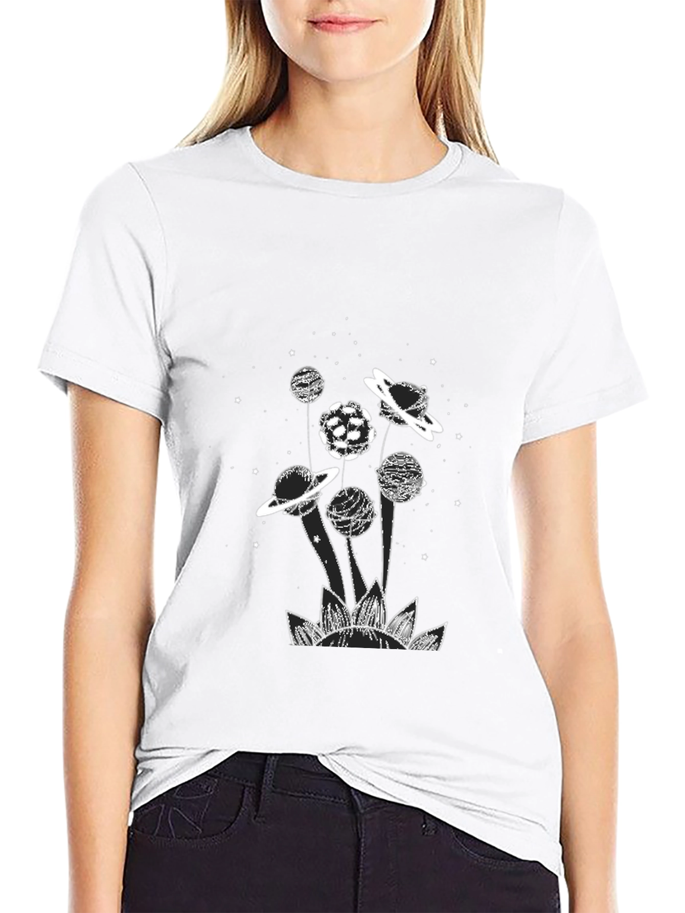 Planetary Dreams Graphic Tee - Black