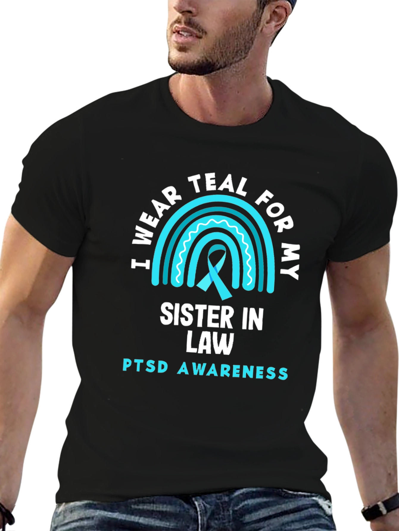 Teal Sister In Law PTSD Awareness Tee