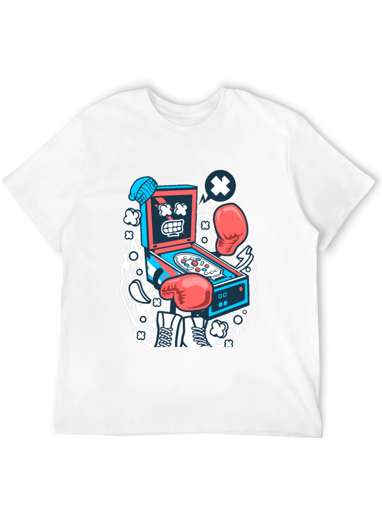 Cartoon Pinball T-Shirt - Novelty Graphic Tee