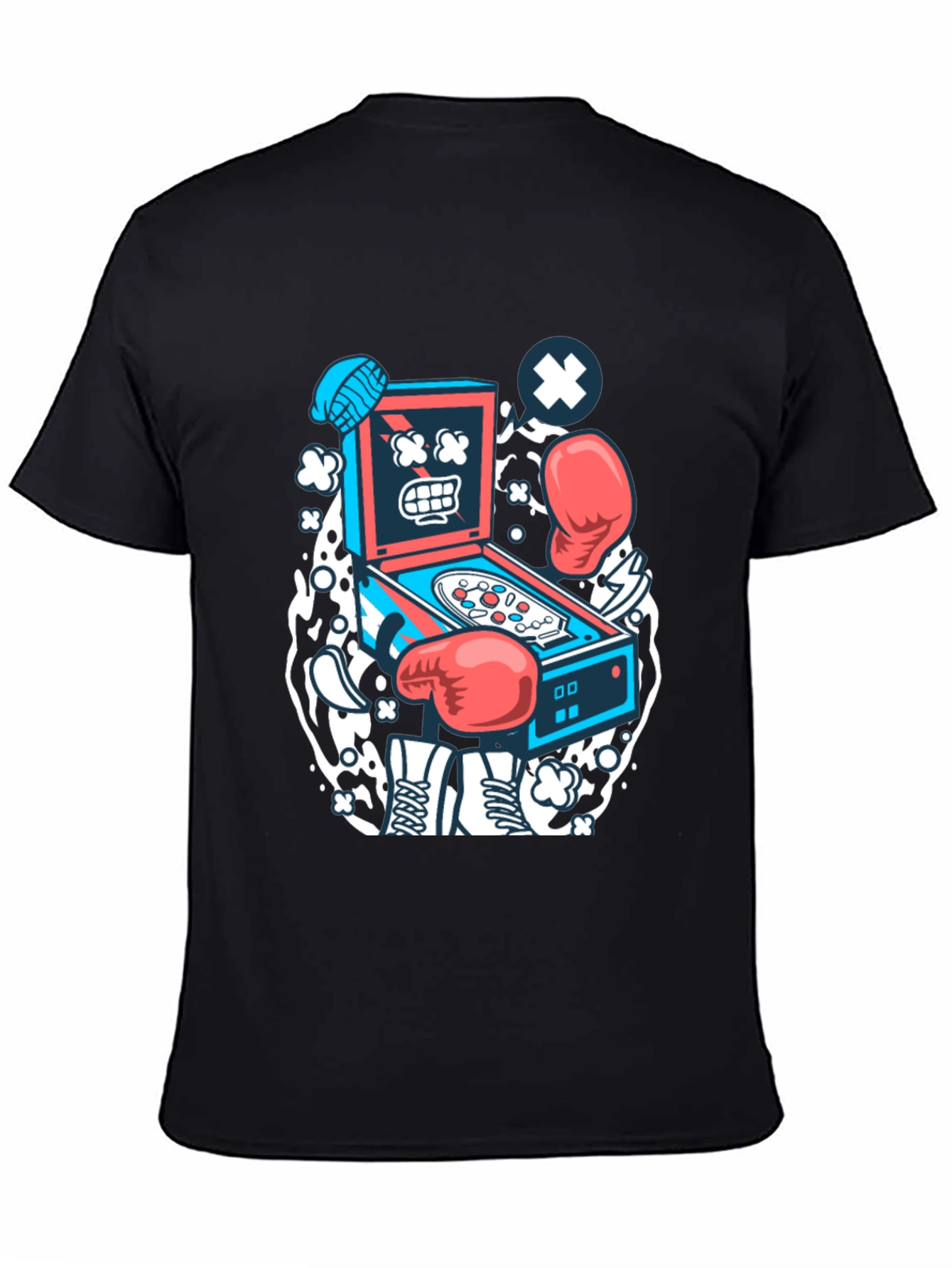 Cartoon Pinball T-Shirt - Novelty Graphic Tee