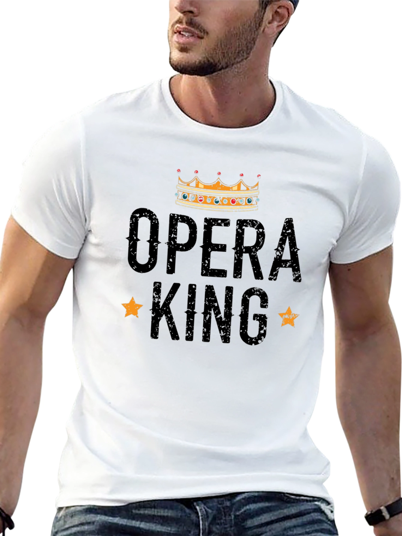 Opera King Black Graphic T-Shirt