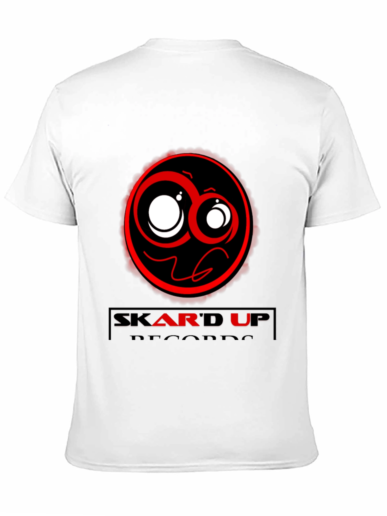 Skard Up Records Black Graphic Tee