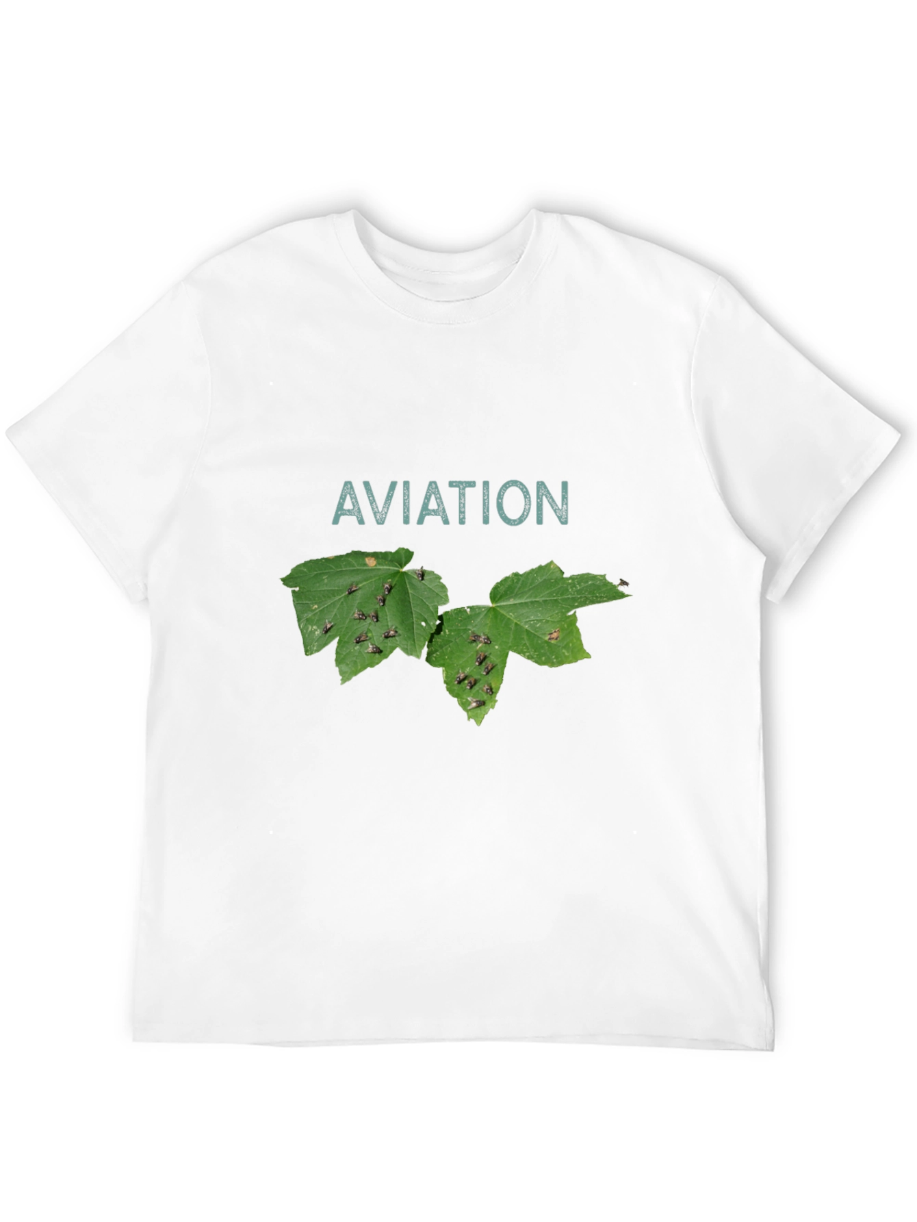 Aviation Leaf T-Shirt - Black