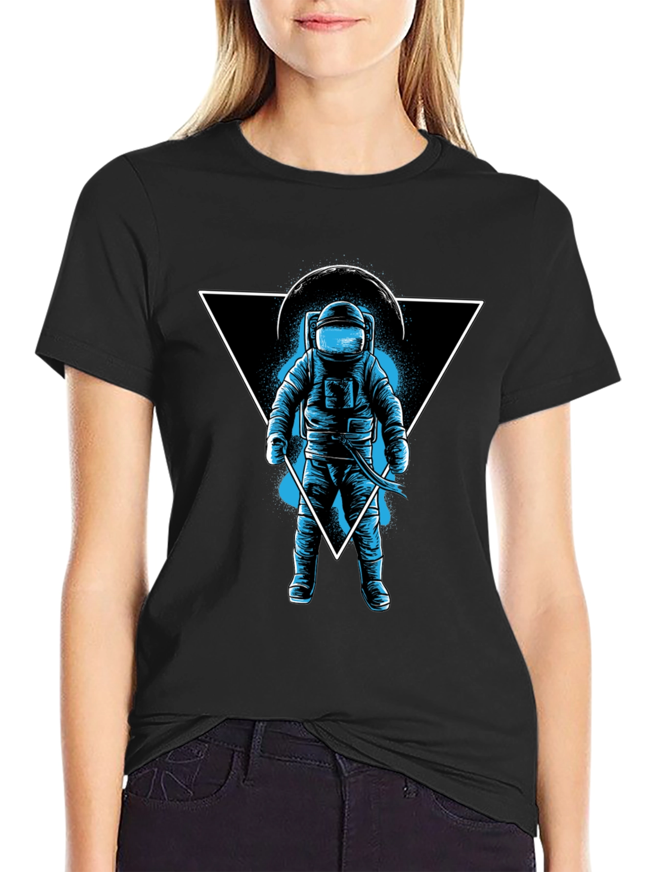 Astronaut Graphic T-Shirt - Unisex Black Tee