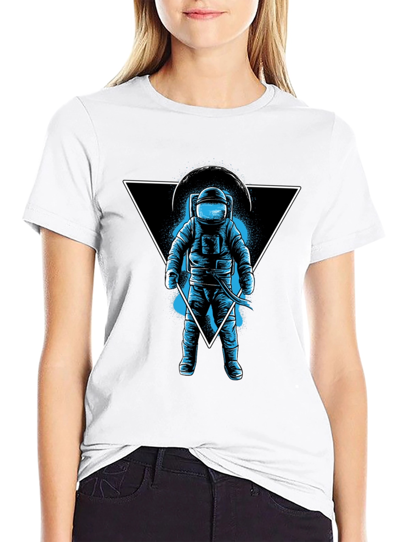 Astronaut Graphic T-Shirt - Unisex Black Tee