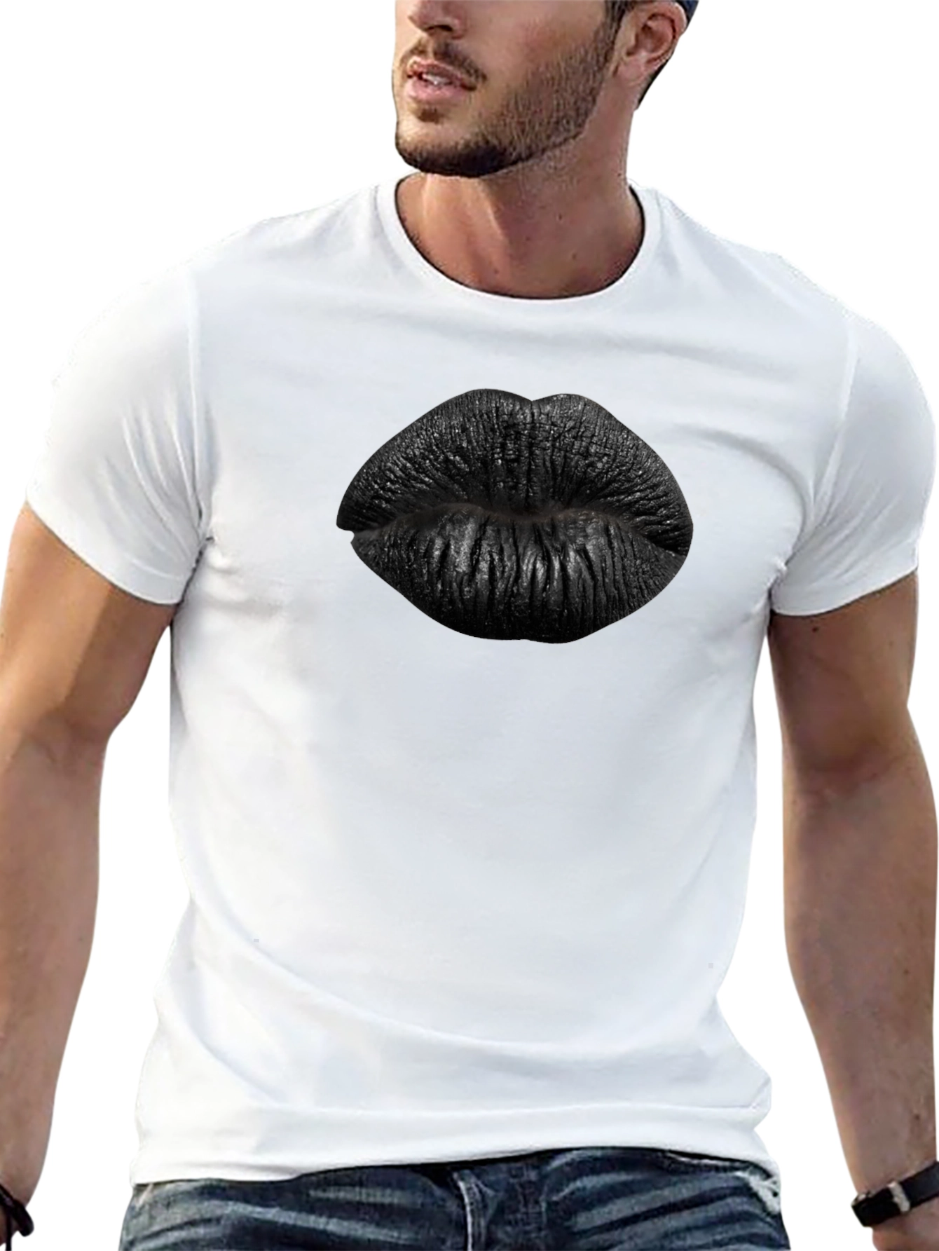 Black Lips Graphic Tee - Edgy Fashion Statement