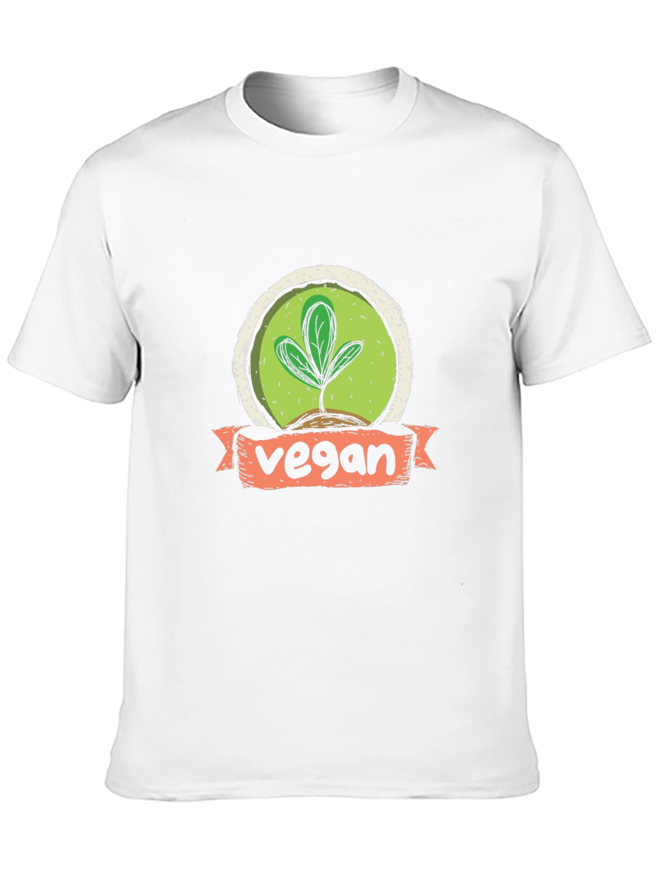 Vegan T-Shirt with Sprout Graphic