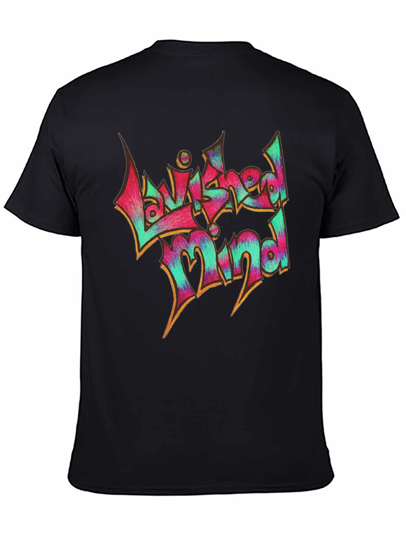 Lavished Mind Graphic Tee - Black Cotton Casual Shirt